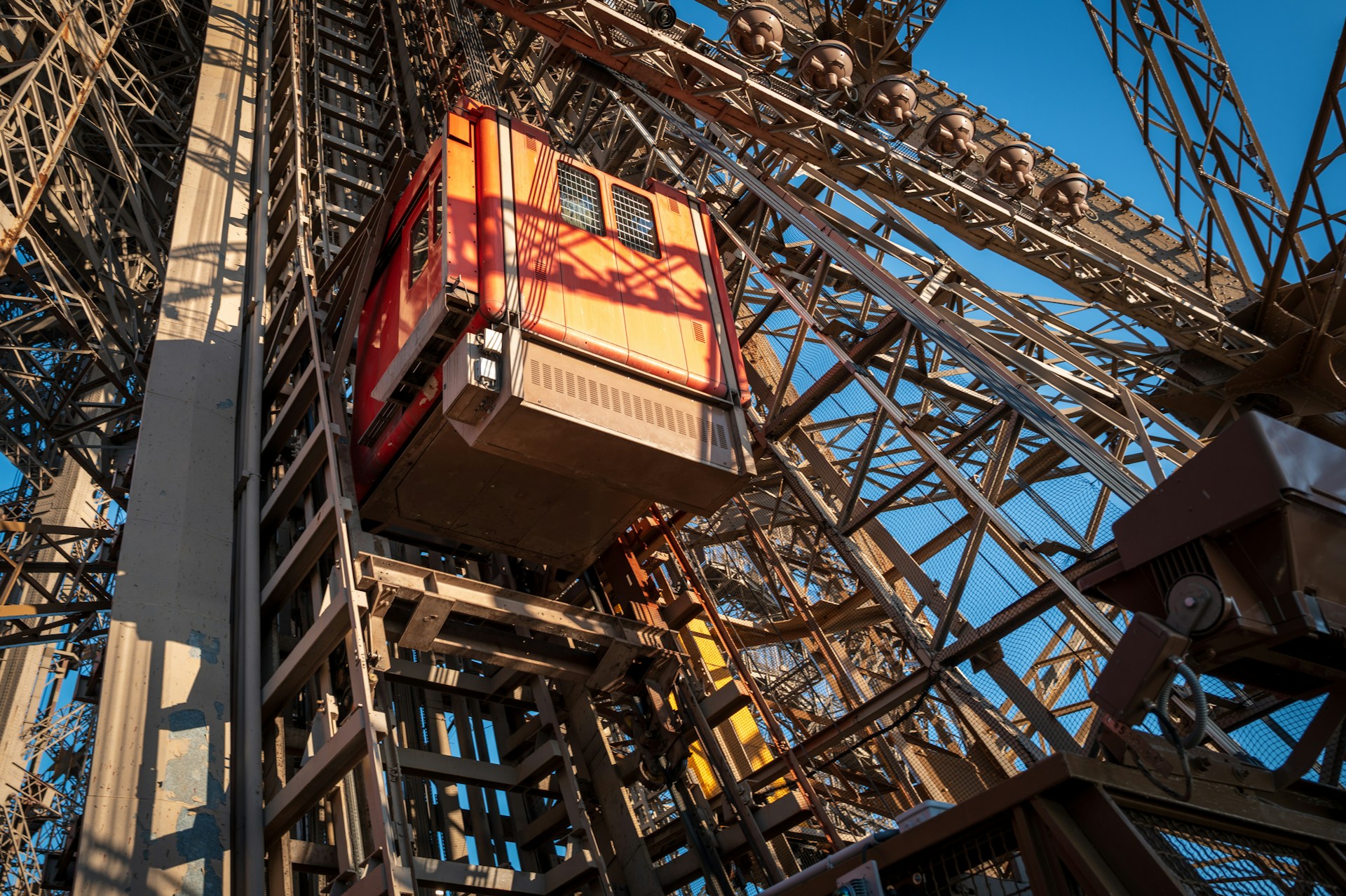 private elevator at eiffel tower